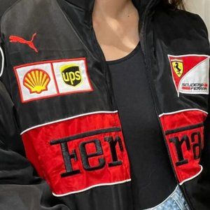 Large Nascar Jacket Ferrari Racing Jacket 90s